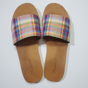 Madewell Muli Color Women slides Size 6.5